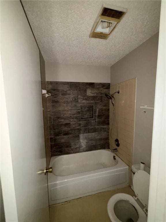 4401 River Valley Dr Unit 503, Corpus Christi, TX 78410 - bathroom with a textured ceiling and shower / bathtub combination