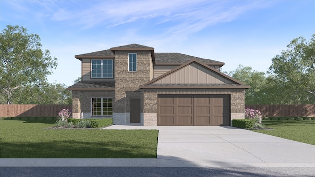 3402 Tanzanite Dr, Corpus Christi, TX 78414 - view of front of house with a garage, brick siding, concrete driveway, and a shingled roof
