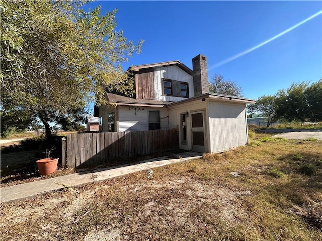 view of rear view of property