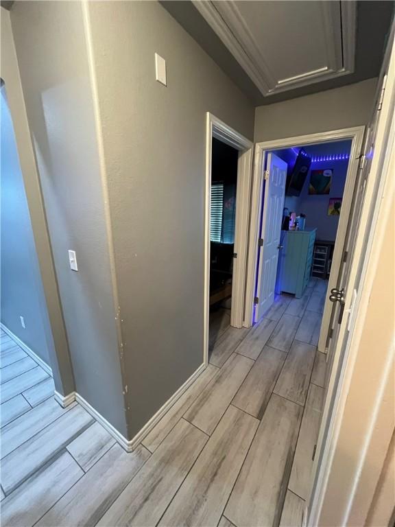 7305 Russ, Corpus Christi, TX 78414 - corridor with wood tiled floors