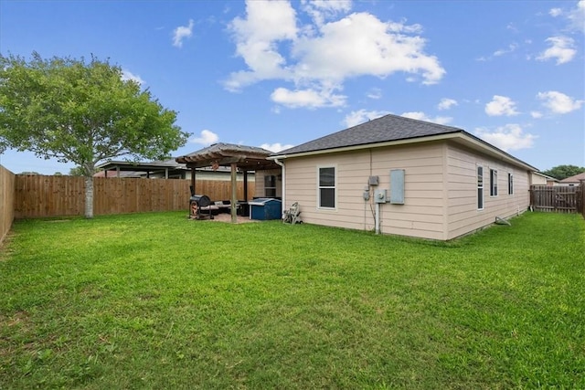 6517 Marblewing Dr, Corpus Christi, TX 78414 - rear view of property with a pergola and a patio area