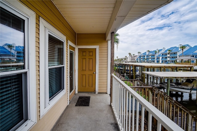 view of balcony