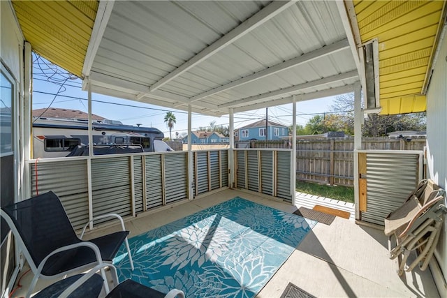 view of patio / terrace featuring a balcony