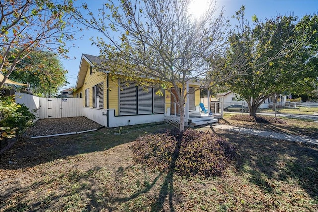 view of front of home