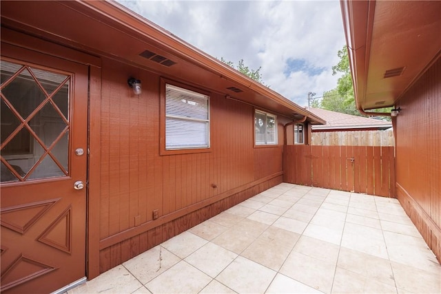 exterior space featuring fence
