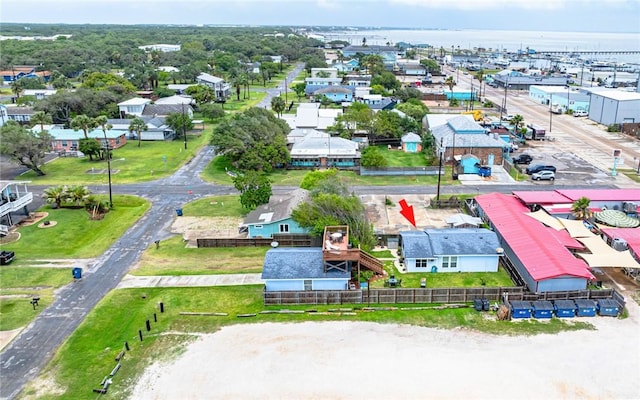 drone / aerial view of a large body of water