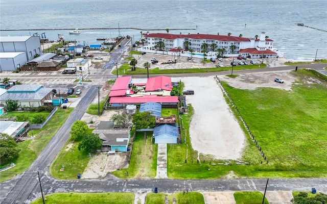 drone / aerial view of a nearby body of water