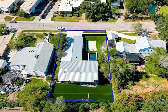 225 Chenoweth Dr, Corpus Christi, TX 78404 - aerial perspective of suburban area featuring property parcel outlined