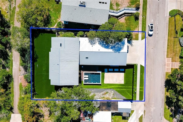 225 Chenoweth Dr, Corpus Christi, TX 78404 - aerial view of property and surrounding area featuring property parcel outlined