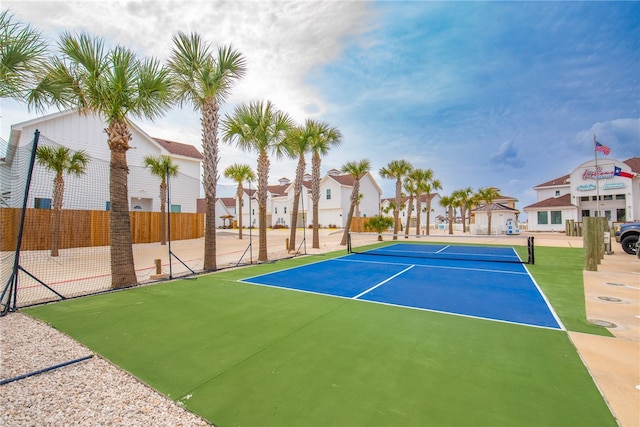 view of tennis court