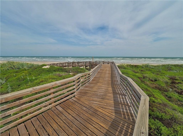4820 Sanibel Ln, Port Aransas, TX 78373 - view of community featuring a beach view and a water view