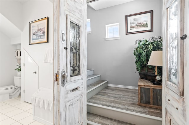 4820 Sanibel Ln, Port Aransas, TX 78373 - stairway with baseboards