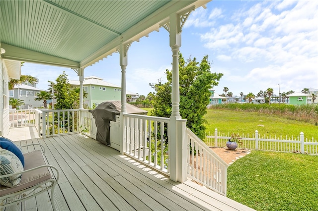 4820 Sanibel Ln, Port Aransas, TX 78373 - wooden deck with fence and a yard
