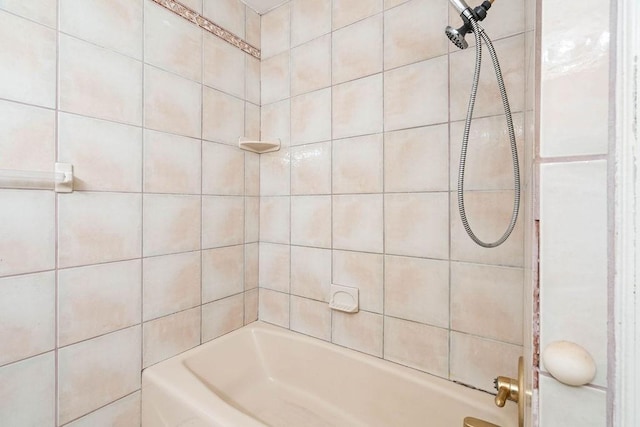 full bath featuring bathing tub / shower combination