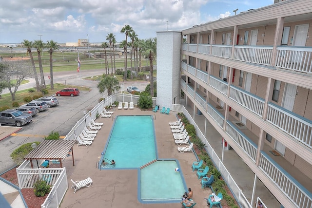 view of pool with a patio area