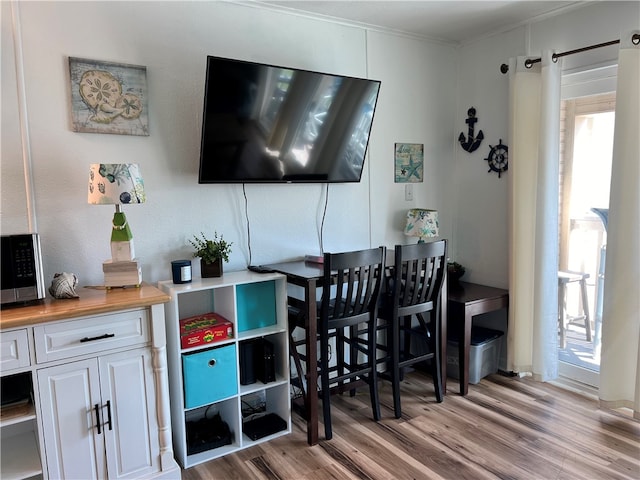 interior space featuring light hardwood / wood-style flooring and plenty of natural light