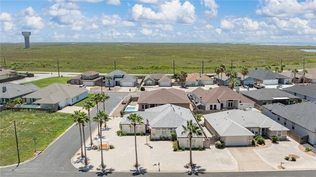 aerial view featuring a rural view