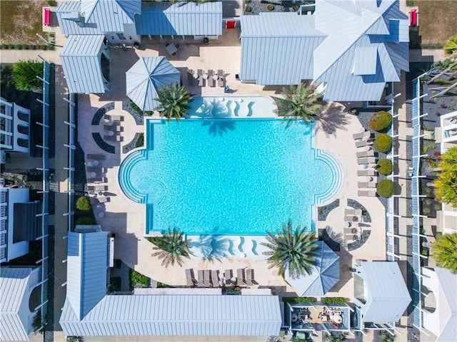 birds eye view of property