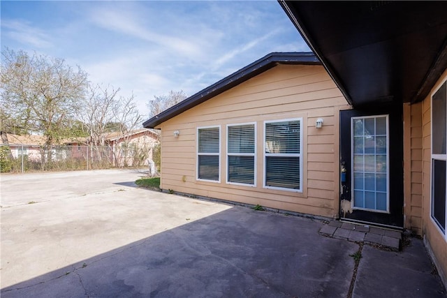 view of patio / terrace with fence