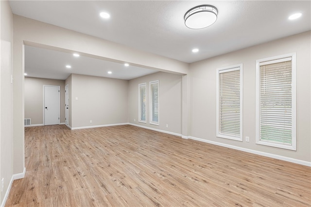 interior space featuring light hardwood / wood-style flooring