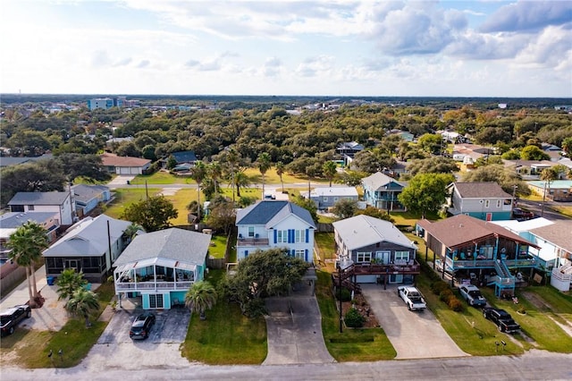 aerial view of residential area