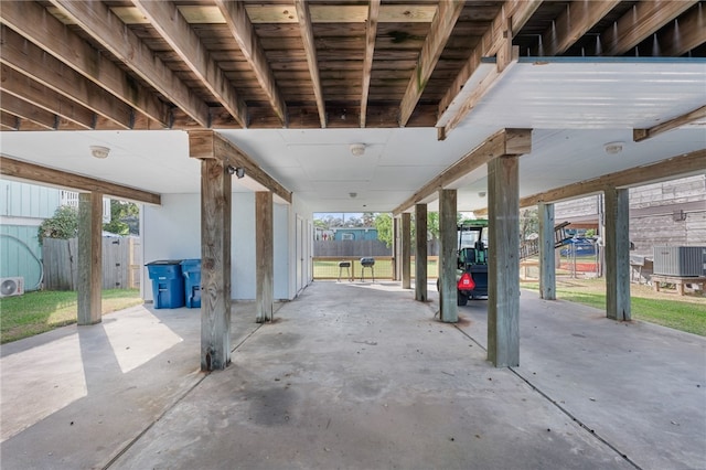 view of patio / terrace with central AC unit