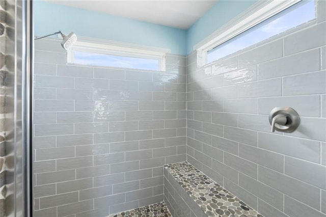 full bath featuring a shower stall