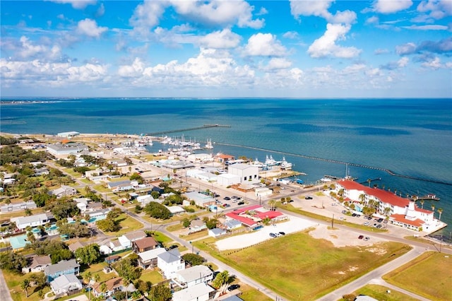 bird's eye view of a large body of water