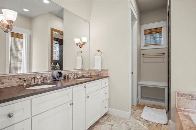 bathroom featuring vanity