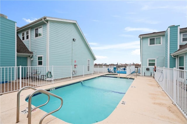 view of pool with a patio