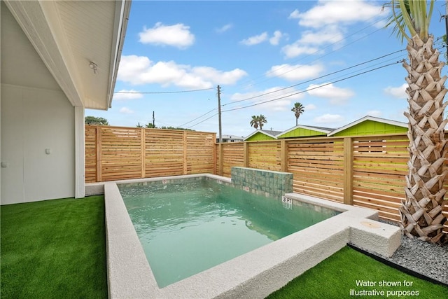 416 E Ave C Ave, Port Aransas, TX 78373 - view of pool with a fenced backyard