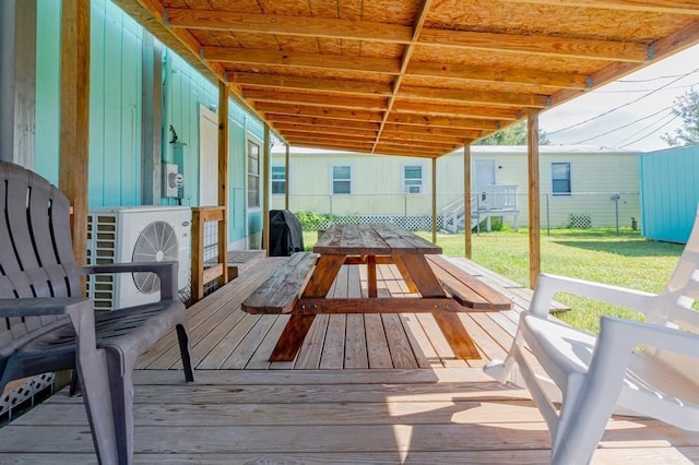 view of wooden terrace
