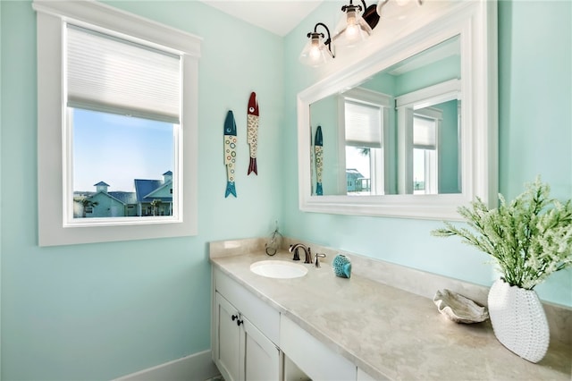 bathroom featuring vanity