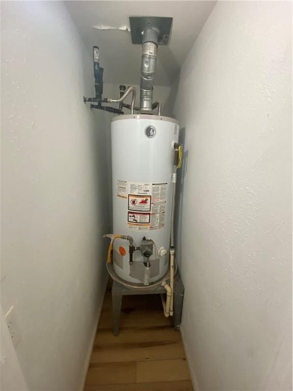 utilities featuring gas water heater