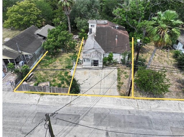 717 25th St, Corpus Christi, TX 78405 - view from above of property featuring property parcel outlined