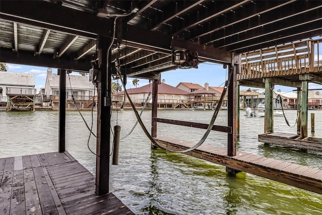 13530 Royal Fifth Ct, Corpus Christi, TX 78418 - dock area with boat lift and a water view