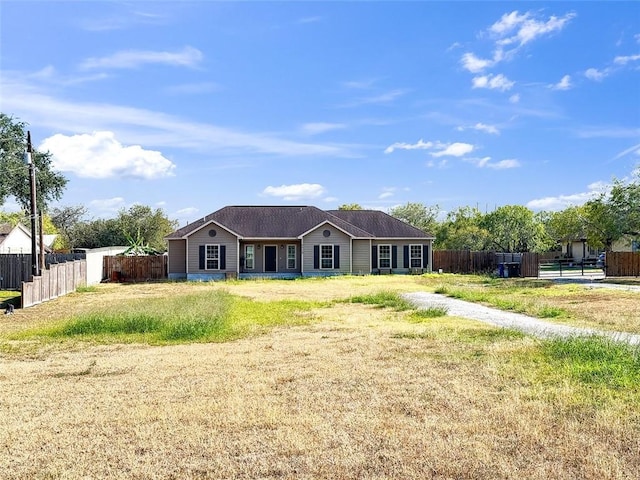 view of ranch-style home