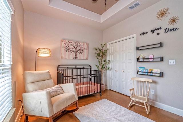 4609 Tuscan Way, Corpus Christi, TX 78410 - bedroom with multiple windows, a closet, and a crib