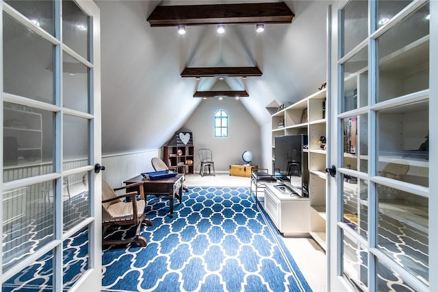 261 Louisiana Ave, Corpus Christi, TX 78404 - office featuring french doors and carpet floors