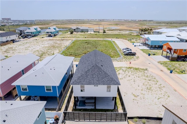 aerial view of residential area