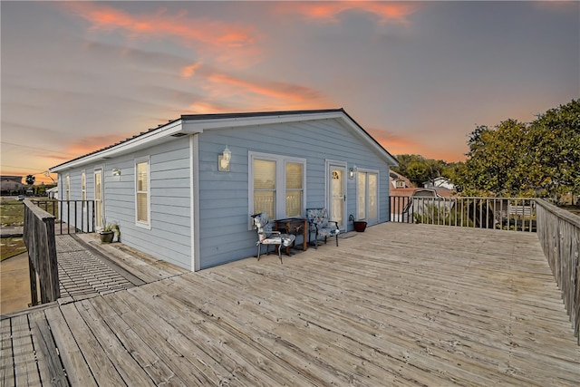 view of deck