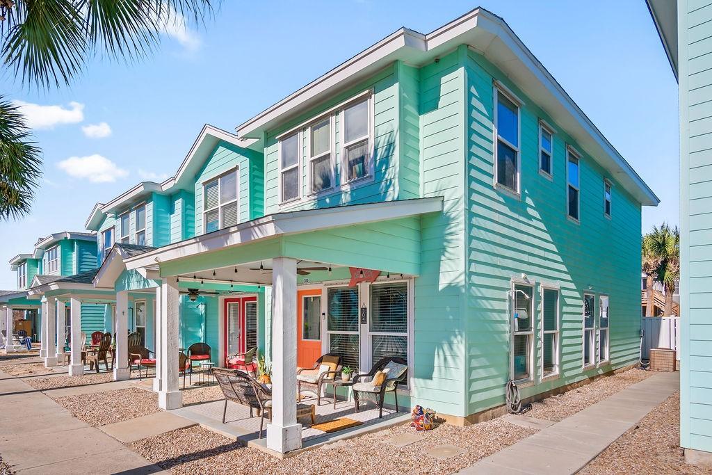 rear view of house featuring a patio