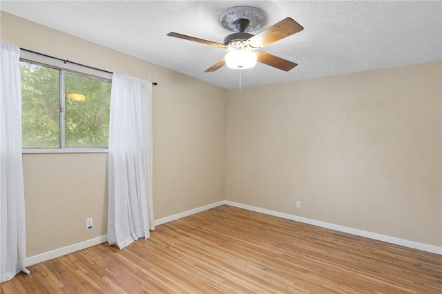 2641 Linn, Corpus Christi, TX 78410 - spare room with light wood-style flooring and ceiling fan