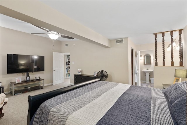 2641 Linn, Corpus Christi, TX 78410 - bedroom featuring carpet floors and ceiling fan