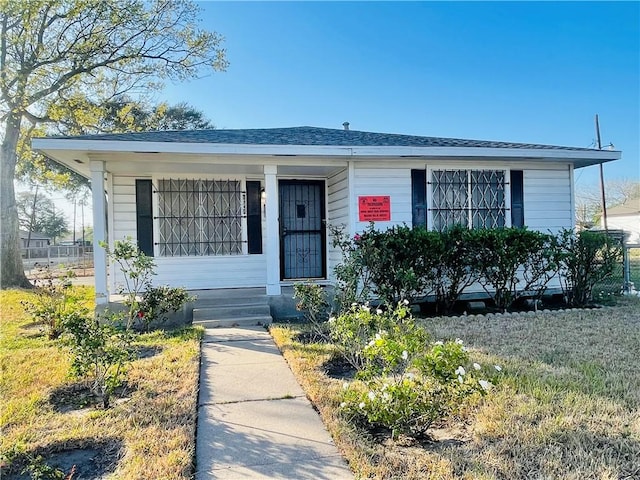 view of bungalow