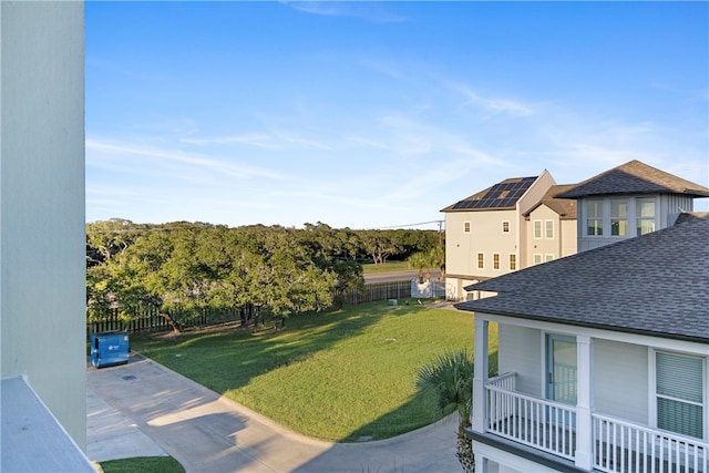 view of yard with a patio area