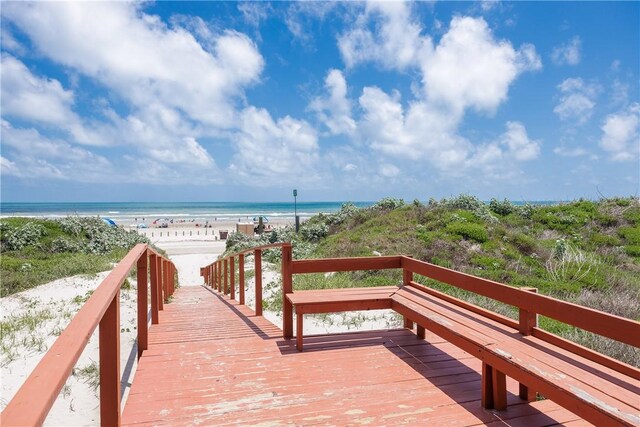 700 Island Retreat Rd Unit 138, Port Aransas, TX 78373 - view of property's community featuring view of water and beach
