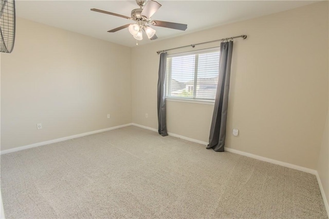 6105 Greenough Ct, Corpus Christi, TX 78414 - spare room with light colored carpet and a ceiling fan