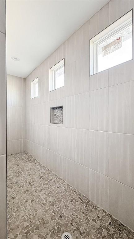 bathroom with walk in shower