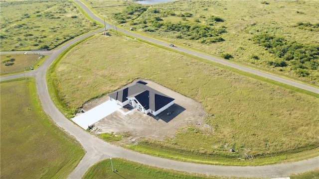 aerial view featuring a rural view